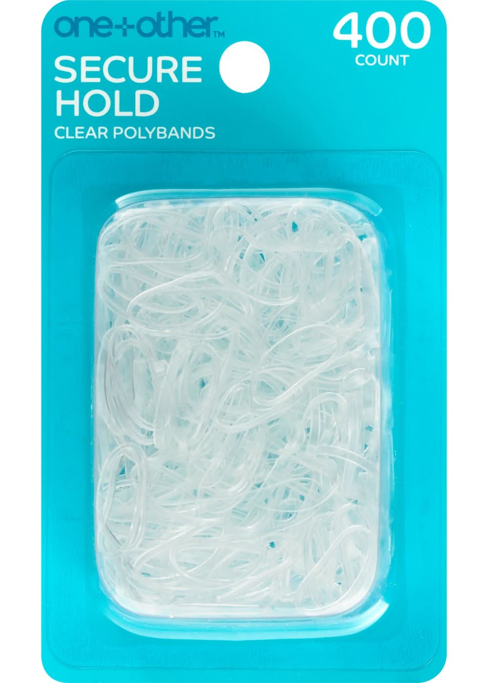 One+Other Secure Hold Clear Polybands (400 ct) (Clear)