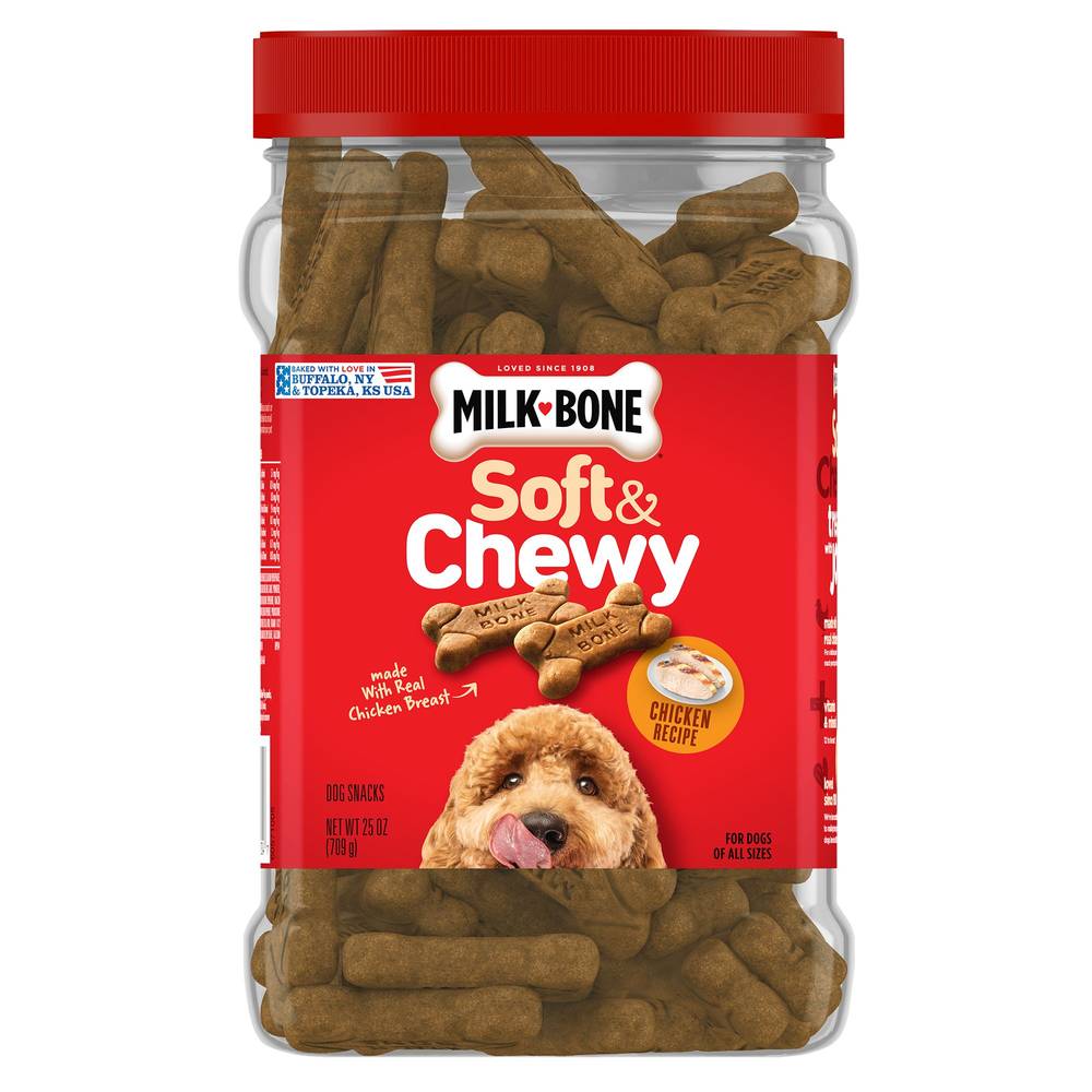 Milk-Bone Soft & Chewy All Life Stage Dog Treats - Chicken (Flavor: Chicken, Size: 25 Oz)