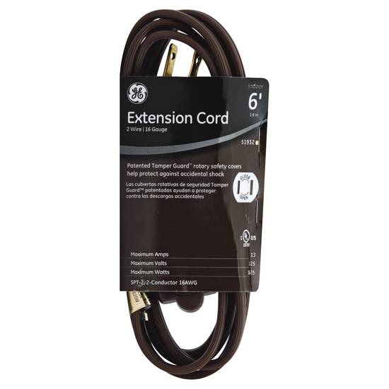 Ge 6 ft Extension Cord