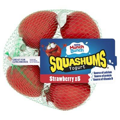 Nestlé Munch Bunch Squashums Shapes Strawberry (6 ct)
