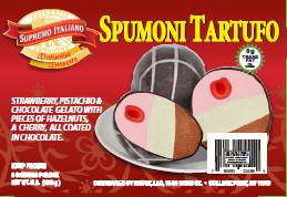 Frozen Supremo Italiano - Spumoni Tartufo - 8/5.9 oz portions (1X8|1 Unit per Case)