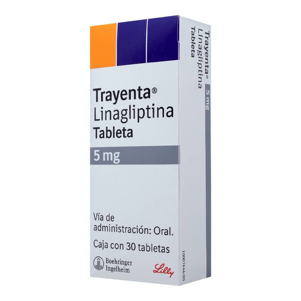 Boehringer ingelheim trayenta linagliptina tabletas 5 mg (30 piezas)