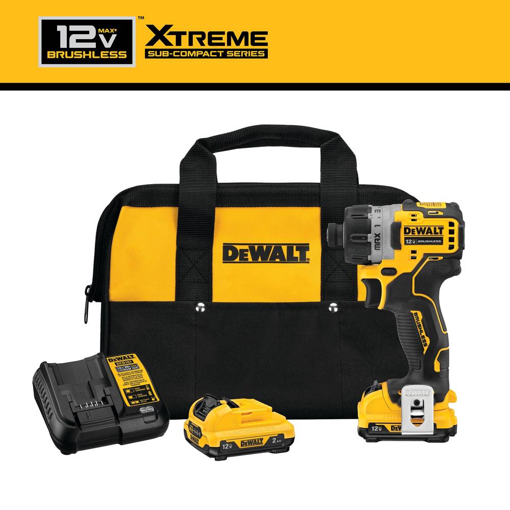 DEWALT XTREME 12-volt Max Brushless 1/4-in Cordless Screwdriver (2-Batteries Included and Charger Included) | DCF601F2