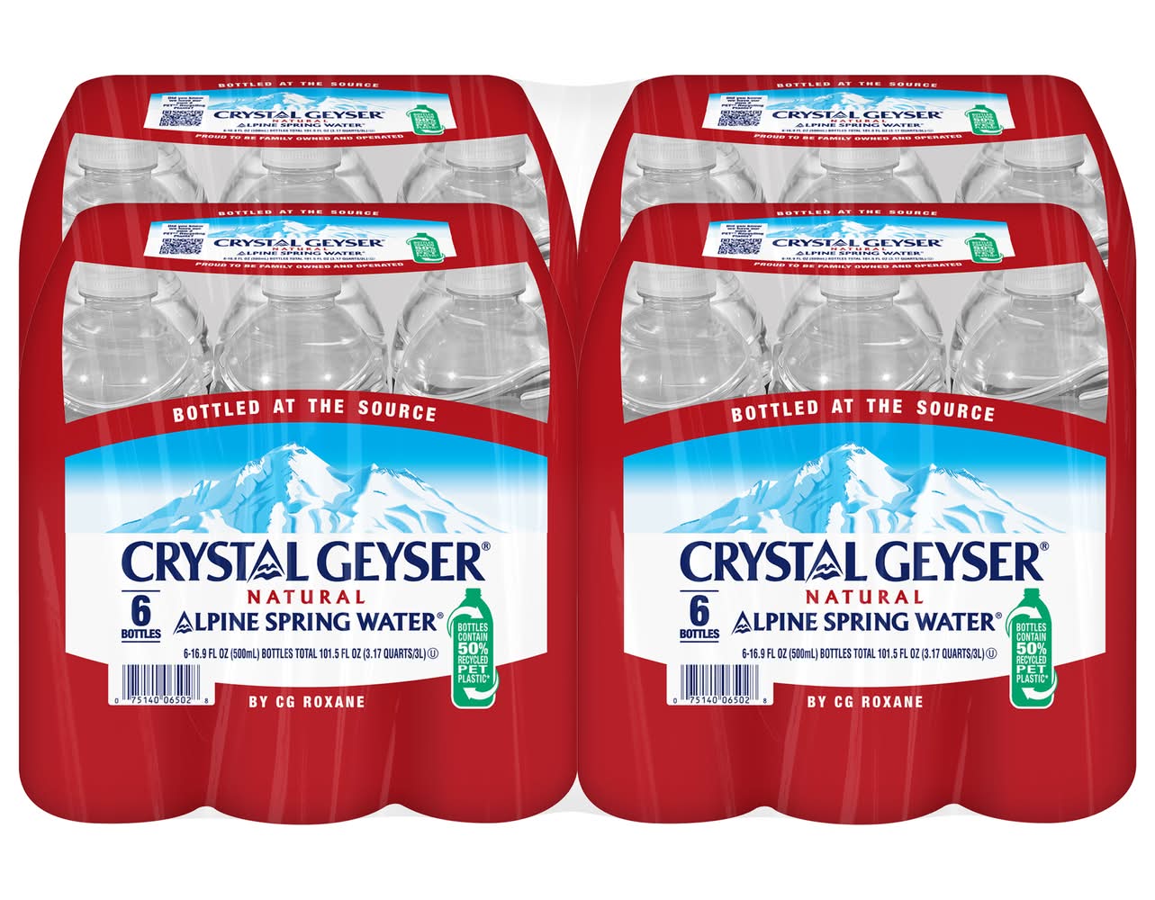 Crystal Geyser Natural Alpine Spring Water (24 x 16.9 fl oz)