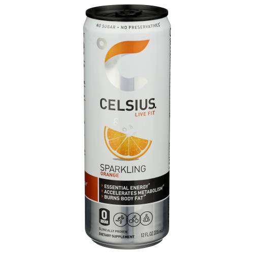 Celsius Orange Sparkling Energy Drink