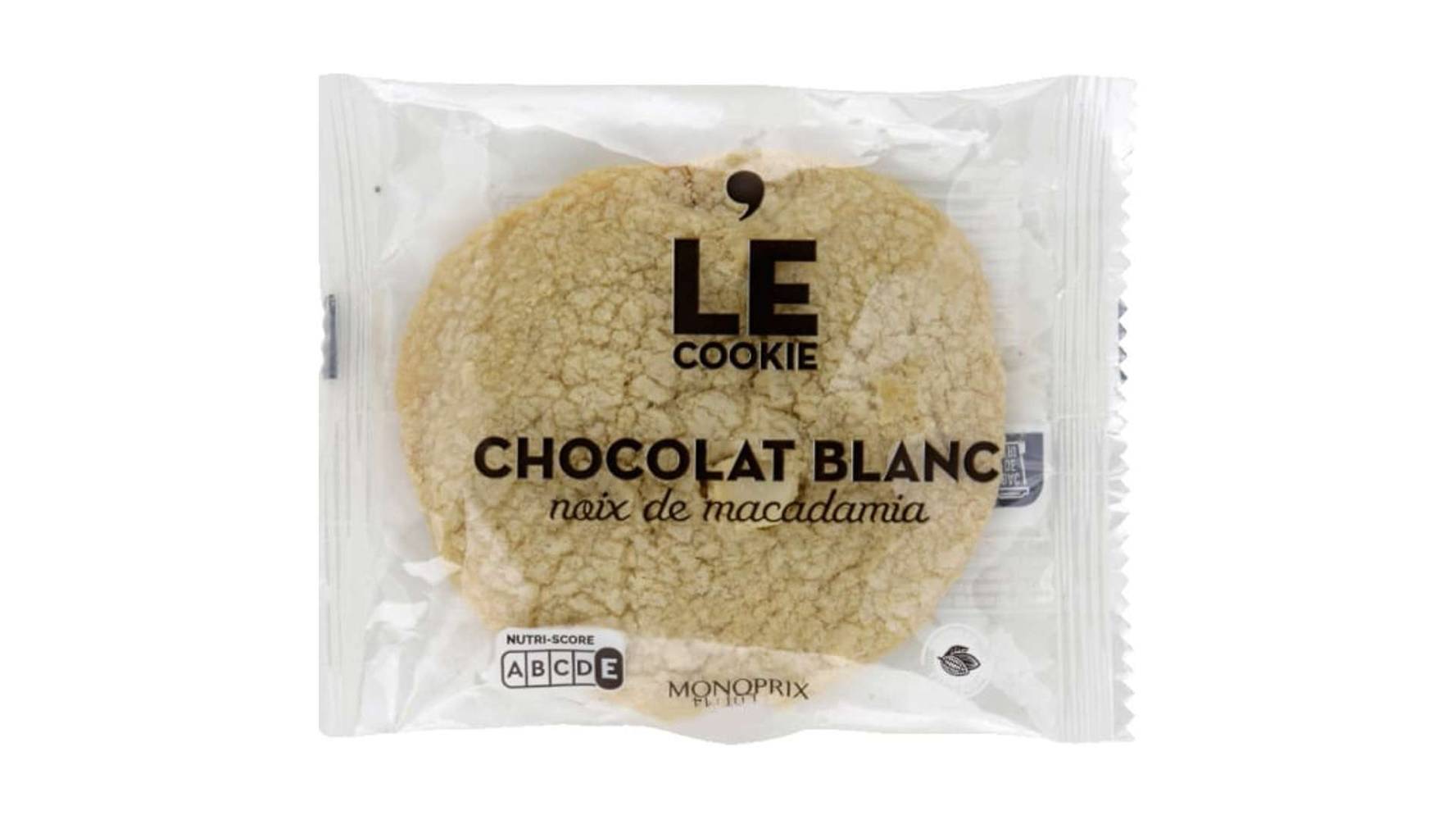 Monoprix - Biscuit aux noix de macadamia (chocolat blanc)