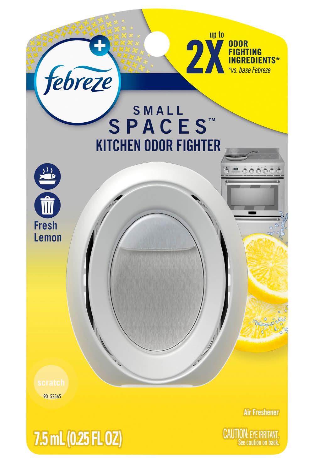 Febreze Small Spaces Air Freshener Heavy Duty Fresh Lemon (0.25 fl oz)