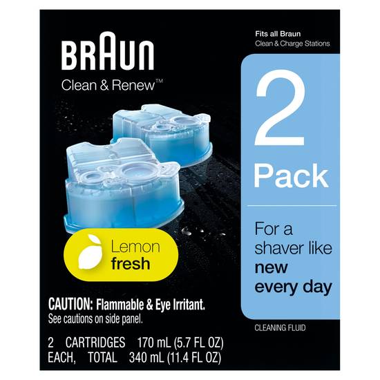 Braun Clean & Renew Refill Cartridges, 2 CT