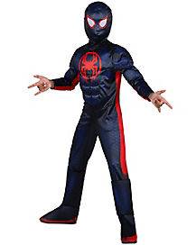 Kids Miles Morales Costume Deluxe - Spider-Man (Child Small)