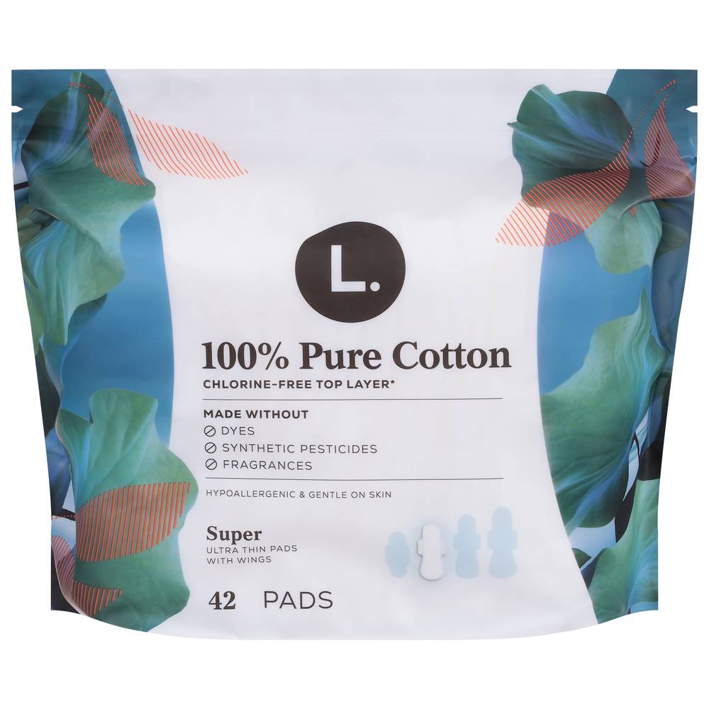 L. Organic Cotton Ultra Thin Pads (42 ct)