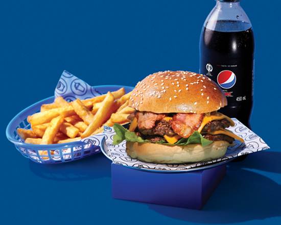 Pattysmiths Double with Chicken Bacon Combo