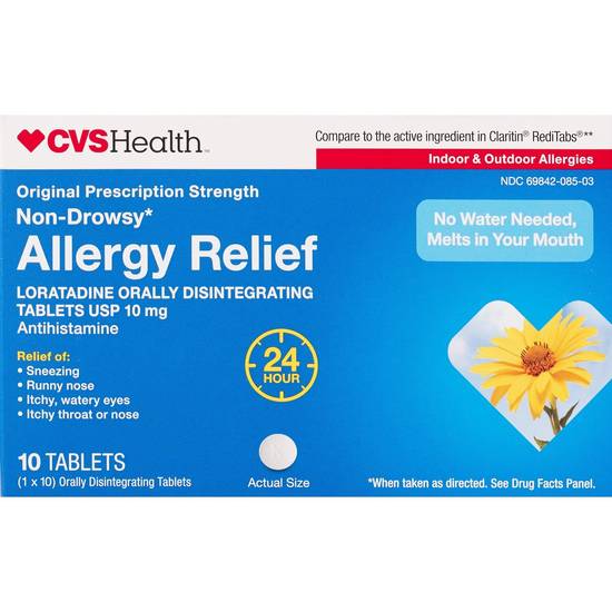 Cvs Health Allergy Relief 10 Mgtablets