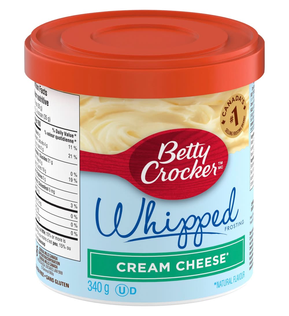 Betty crocker fouetté fromage à la crème (cont. 340 g) - whipped frosting, cream cheese (340 g)