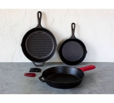 Lodge Seasoned Cast Iron Starter Set - Thumbnail 3