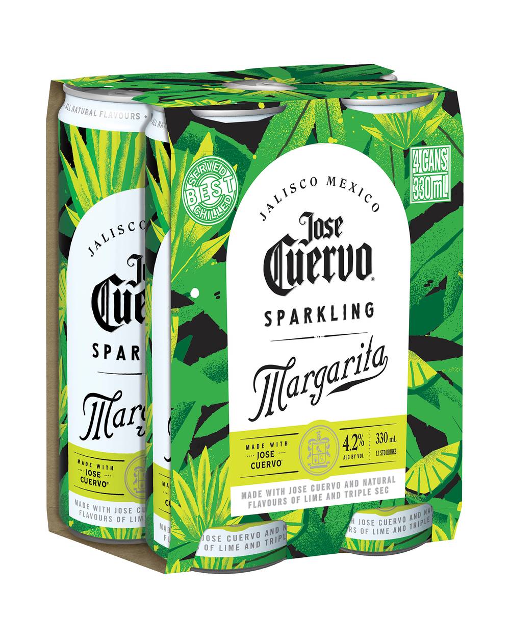 Jose Cuervo Sparkling Margarita 4x330ml