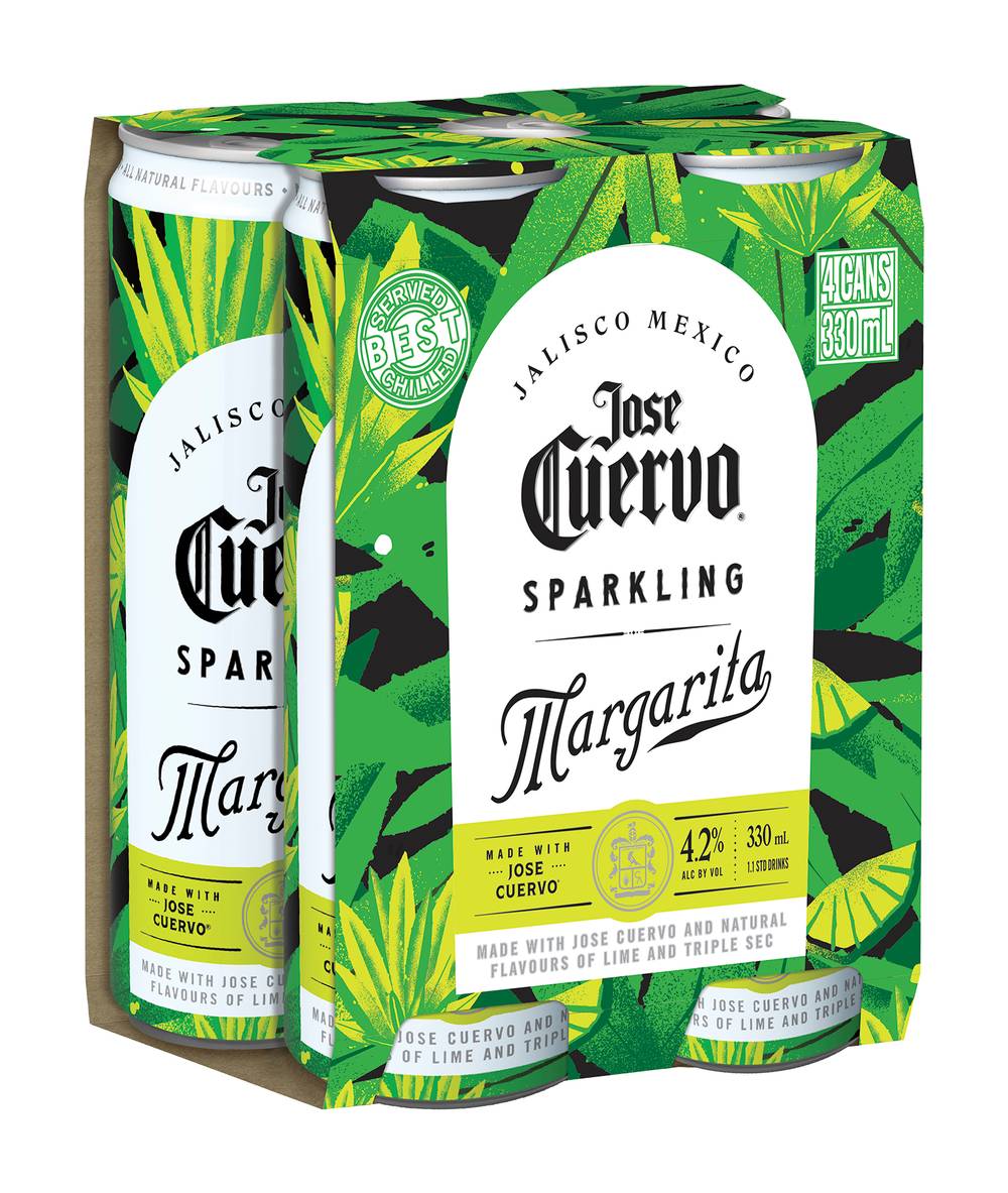 Jose Cuervo Sparkling Margarita 4x330ml
