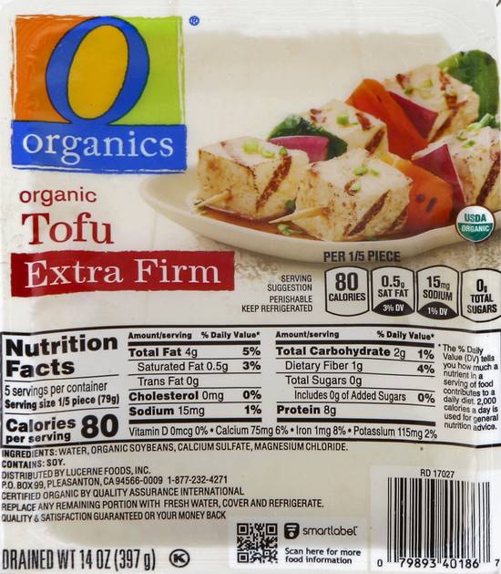 O Organics Organic Extra Firm Tofu