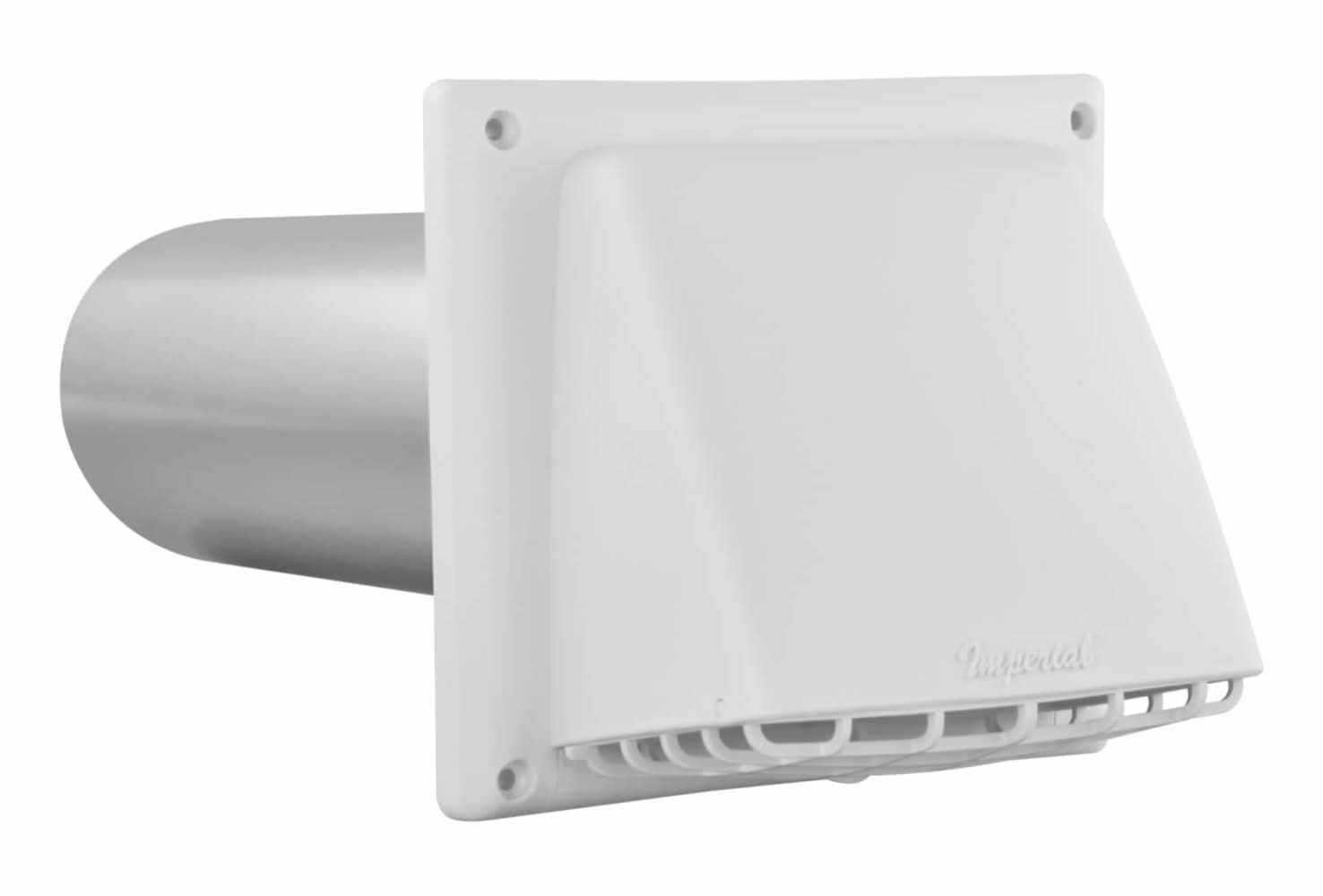Imperial 4-in Dia Plastic Preferred with guard Dryer Vent Hood
