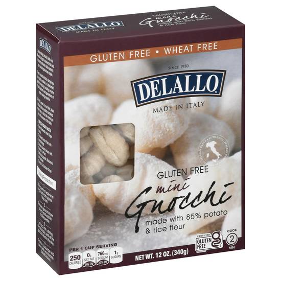 Delallo Gluten Free Mini Potato Gnocchi (12 oz)