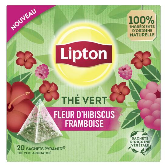 Lipton - Thé vert (30 g) (hibiscus - framboise)
