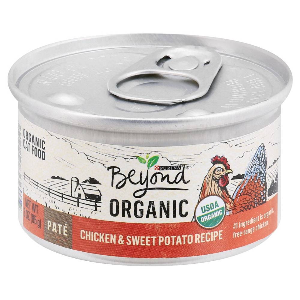 Purina Beyond Organic Chicken & Sweet Potato Pate Cat Food (3 oz)