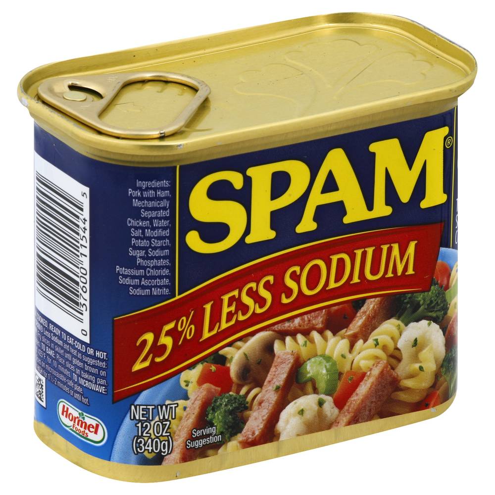 Spam Hormel Classic 25% Less Sodium (12 oz)