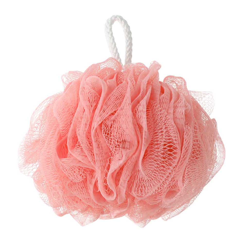 Bath & Shower Mesh Pouf 5.1in Pink