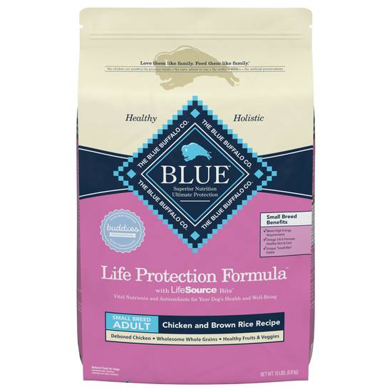 Blue Buffalo Life Protection Small Breed Adult Dog Food (chicken-brown rice)