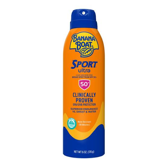 Banana Boat Ultra Sport Sunscreen Spray, SPF 50+, 6 OZ