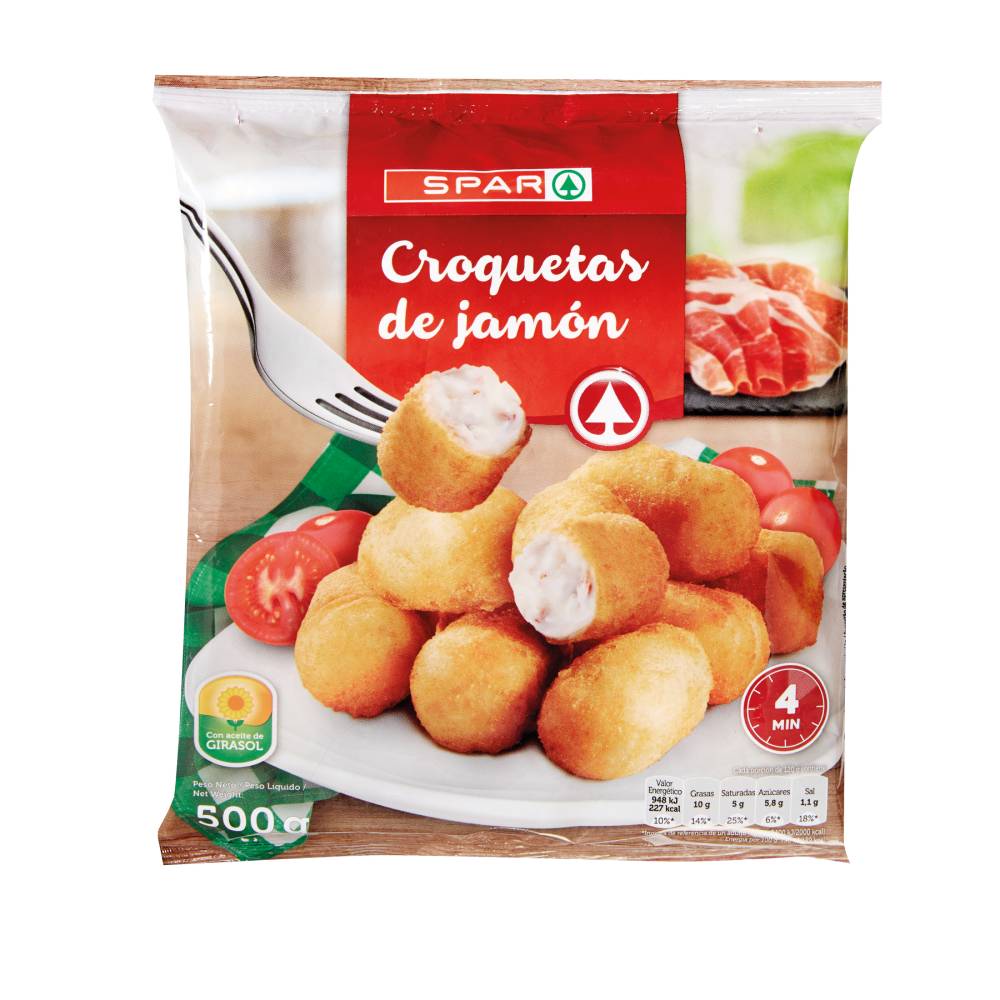 Croquetas Spar De Jamón 500Gr