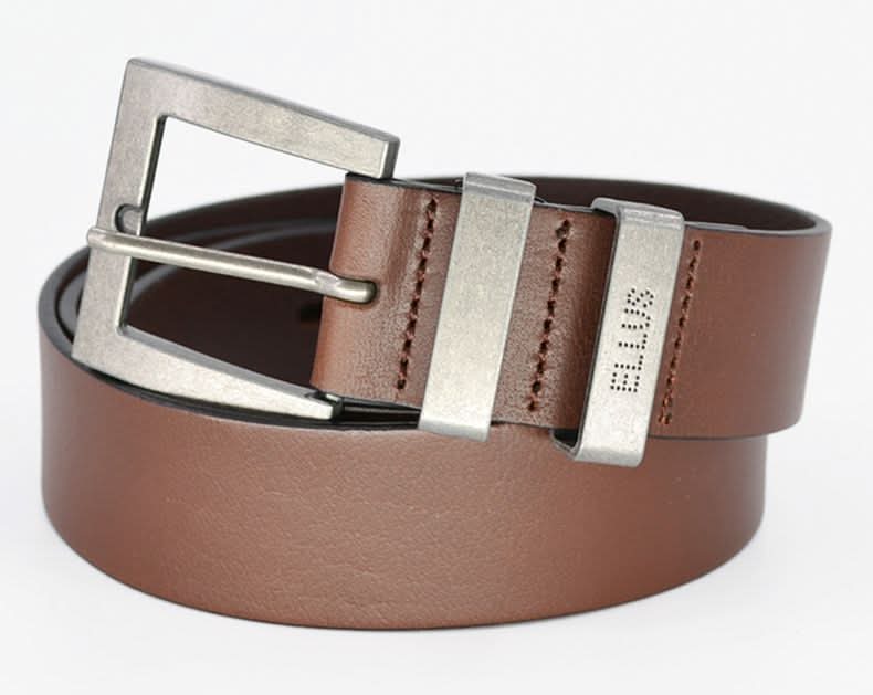 Ellus · Cinturón cuero color solid - S - Café