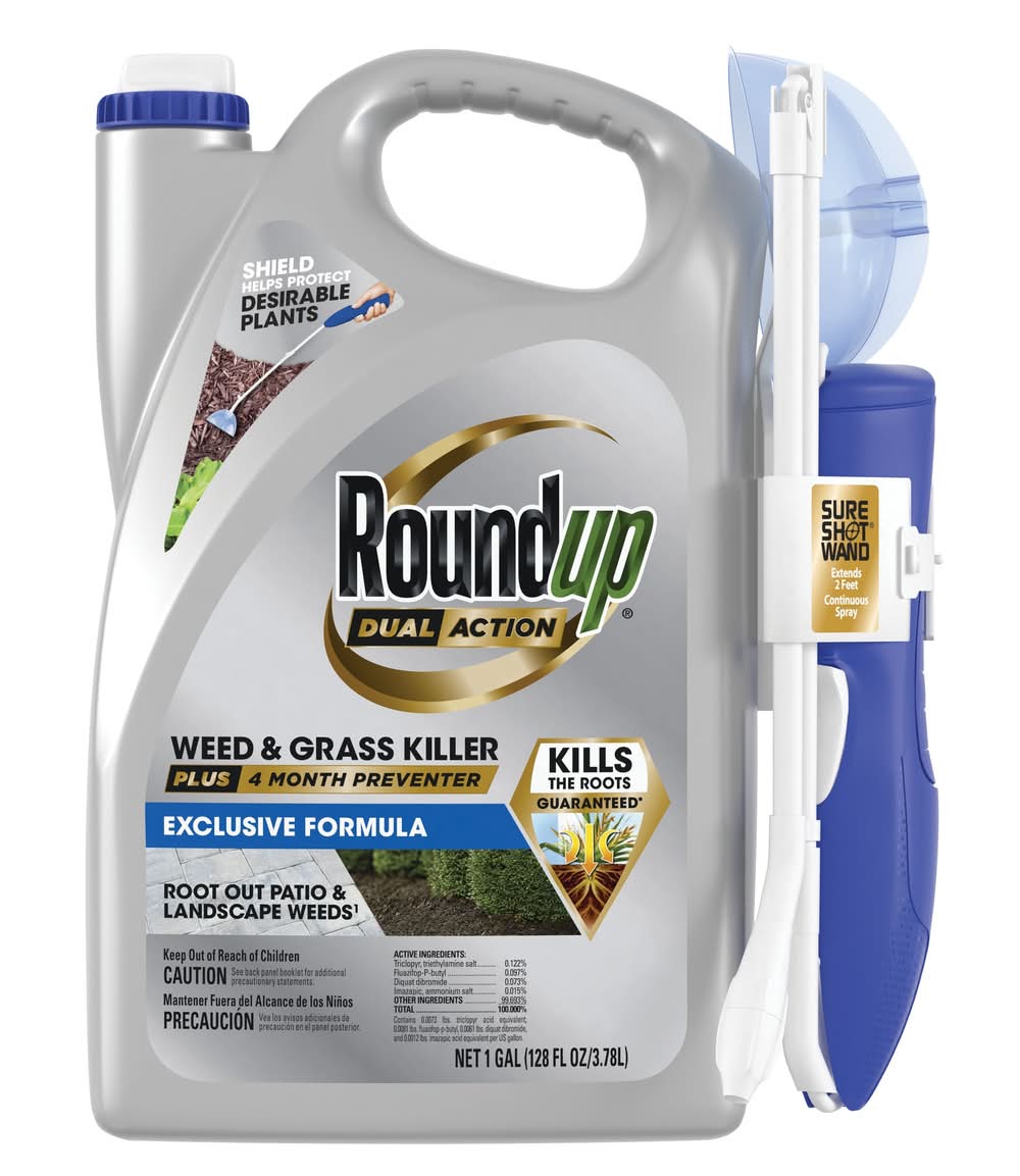 Roundup Dual Action Plus 4 Month Preventer 1 -Gallon Ready to Use Weed and Grass Killer