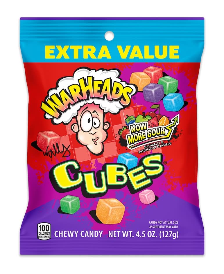 Warheads Sour Cubes Chewy Candy (4.5 oz)