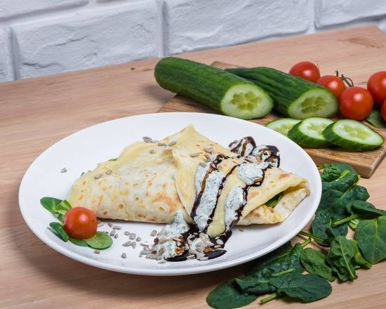 Salmon and Something Dry French Pancake