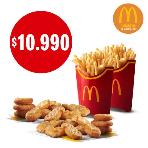 McNuggetsx20 + 2 Papa Grandes