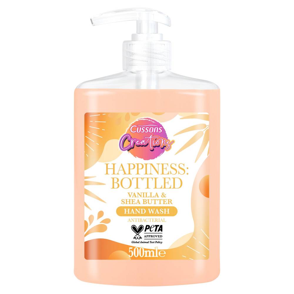 Cussons Creations Happiness Bottled Vanilla & Shea Butter Hand Wash 500ml