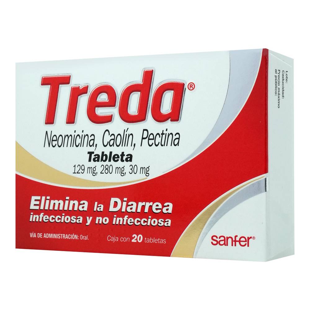 Sanfer treda tabletas 129 mg / 280 mg / 30 mg (20 un)