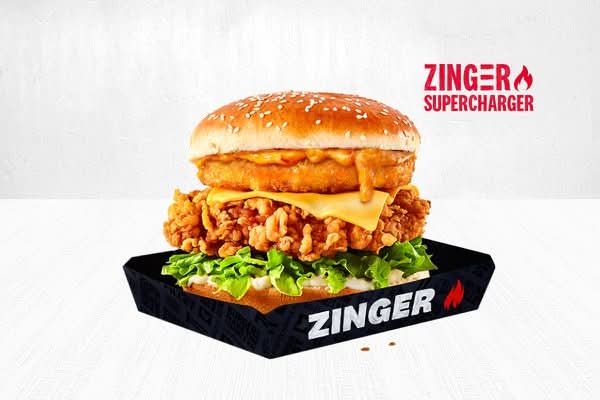 Zinger Supercharger Tower Burger 🔥