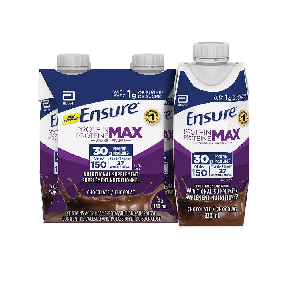 Ensure Protein Max Chocolate Shake Supplements (4 x 330 ml)