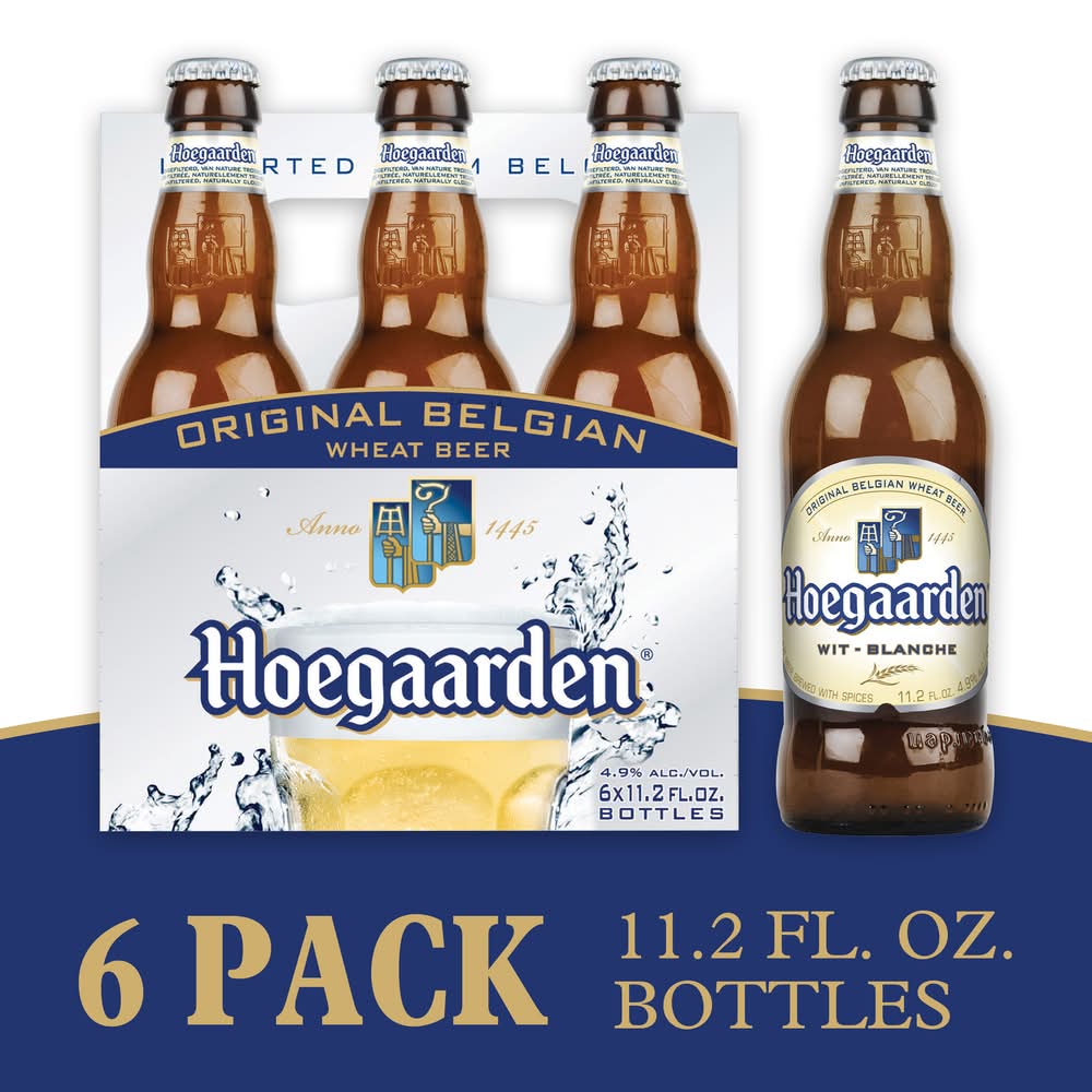 Hoegaarden Original Belgian Wheat Beer (6 x 11.2 fl oz)