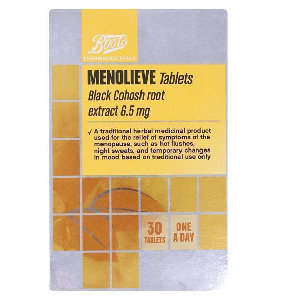 Boots Menolieve Black Cohosh Root Extract 30s
