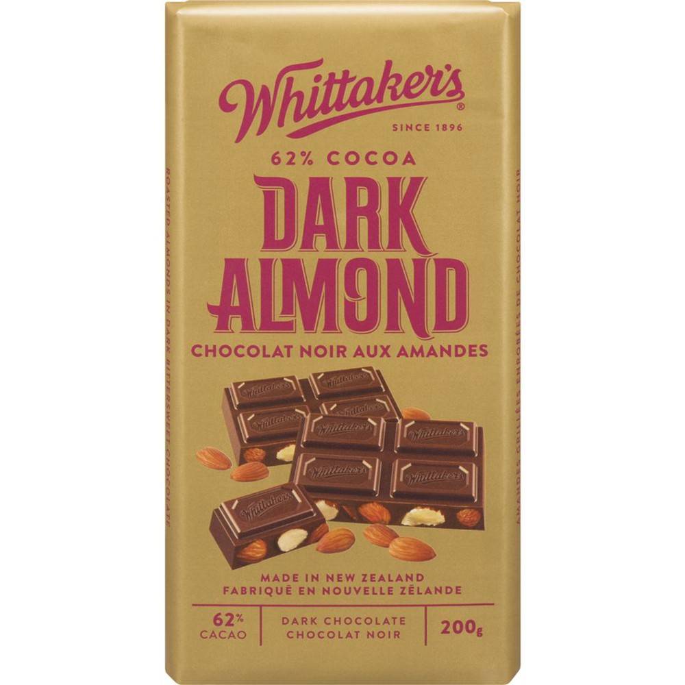 Whittaker's Dark Almond Chocolate (200 g)