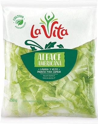 La Vita · Alface americana higienizada fatiada (250 g)