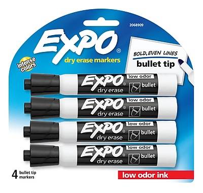 Expo Low-Odor Dry-Erase Markers (4ct)