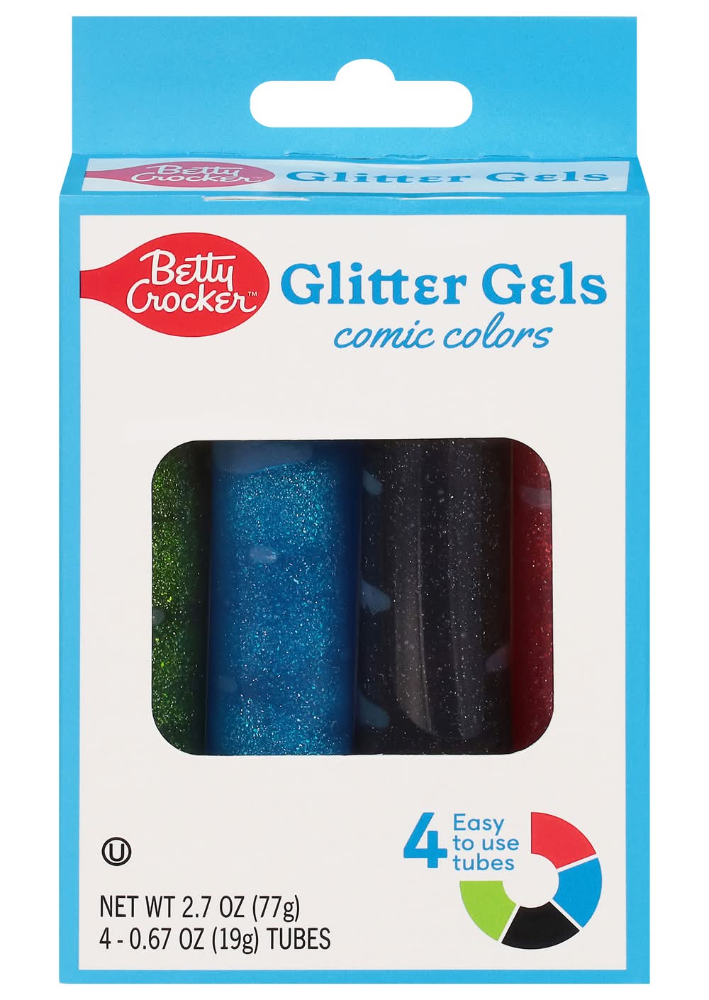 Betty Crocker Comic Colors Glitter Gels (2.7 oz)