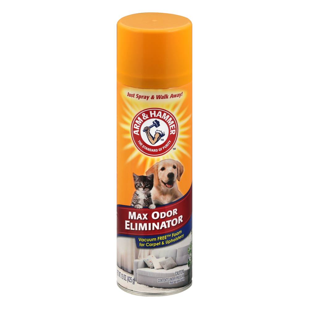 Arm & Hammer Max Odor Eliminator Vacuum Free Foam (15 oz)