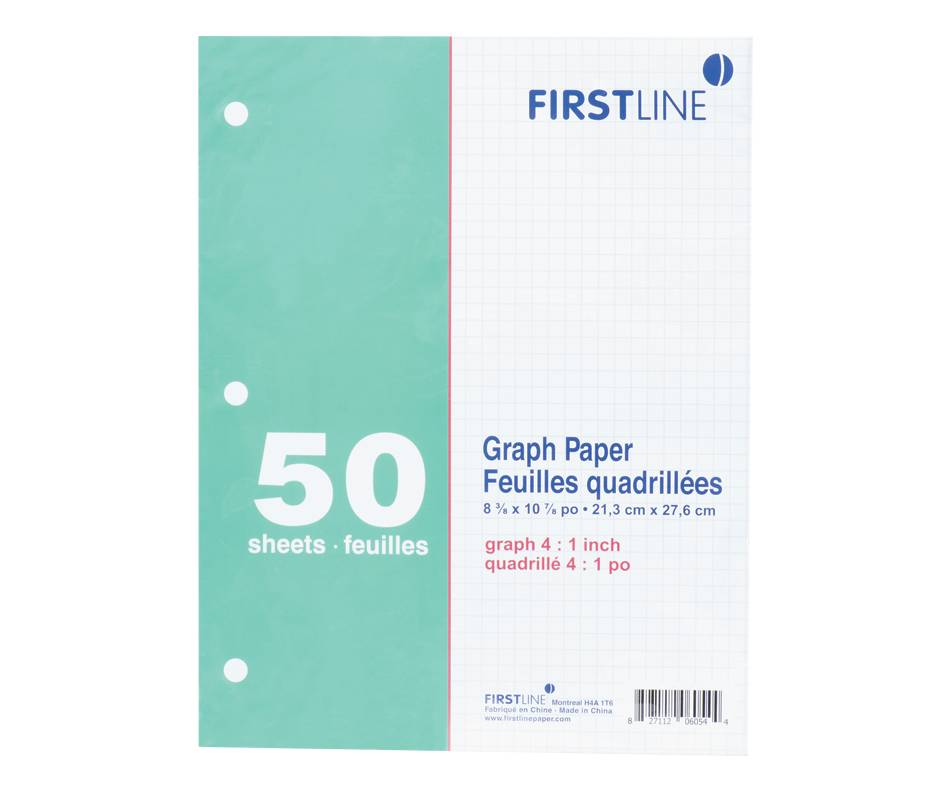 Firstline papier quadrillé, 1 paquet - graph paper (1 pack)