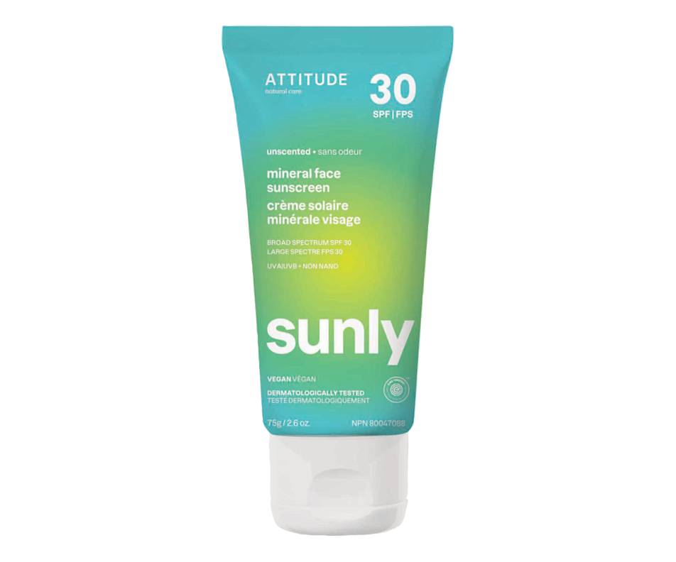 Attitude crème solaire minérale visage fps 30 sans odeur