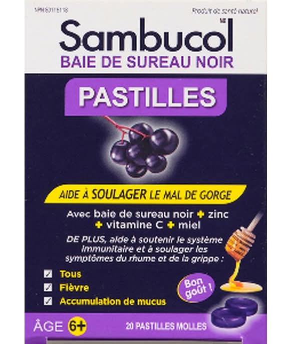 Sambucol Black Elderberry Soft & Chewy Pastilles (50 g)