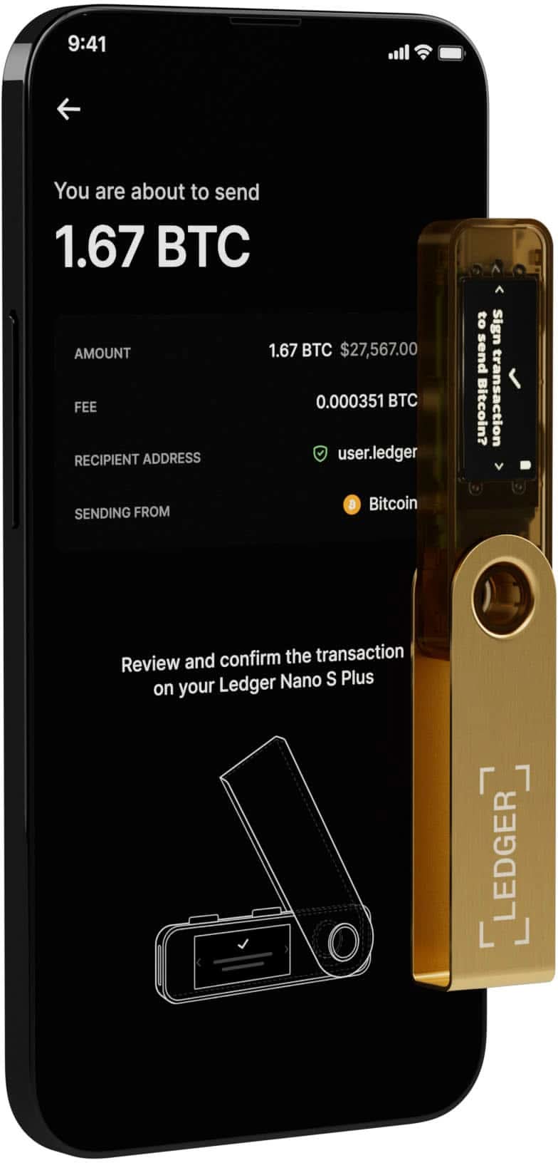 Best Buy - Ledger Nano S Plus Crypto Hardware Wallet, Gold - Delivery in  Under an Hour | Uber Eats